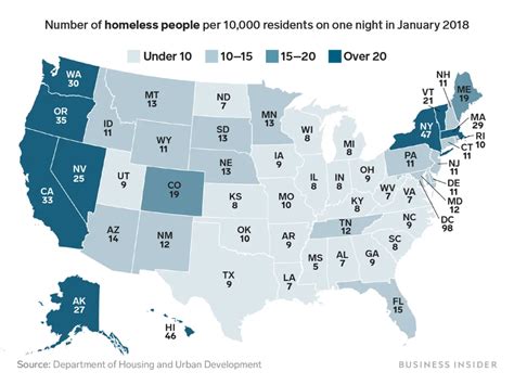 This Map Shows How Many Homeless Americans There Are In Every State