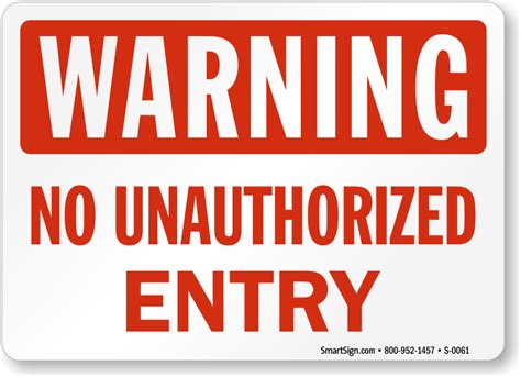 Unauthorized Sign Transparent Background Png Mart