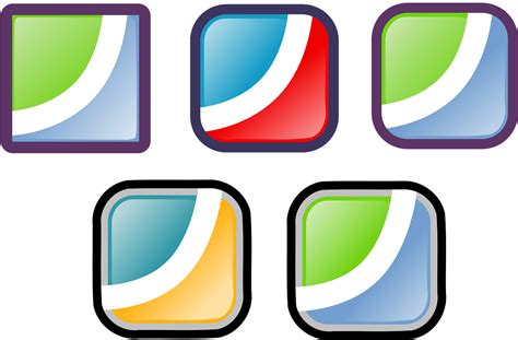 Symbols Buttons Squares Rounded Png Picpng
