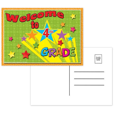 Top Notch Teacher Postcards Welcome To 4th Grade Top5120 Supplyme