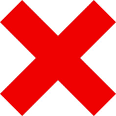 Free Vector Graphic X Red Mark Incorrect Free Image On Pixabay