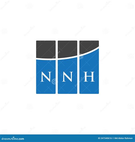 Printnnh Letter Logo Design On White Background Nnh Creative Initials