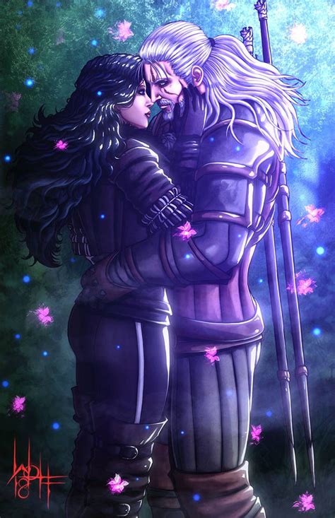 geralt and yennefer the witcher 3 by sirwolfgang on deviantart the witcher the witcher 3