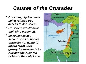 The question was that, which of the two factors had served as more of a catalyst. The Crusades (Middle Ages Power Point) by History Wizard | TpT