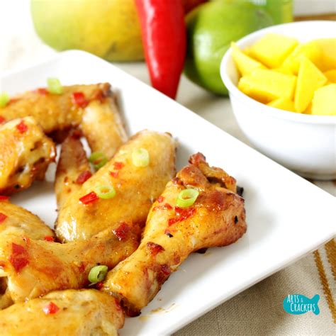 Ingredients for hot thai chilli chicken wings recipe. Finger-Licking Marinated Chili Mango Chicken Wings Recipe
