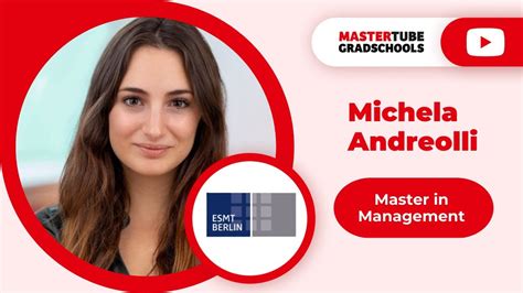 Michela Andreolli Master In Management Esmt Berlin Youtube