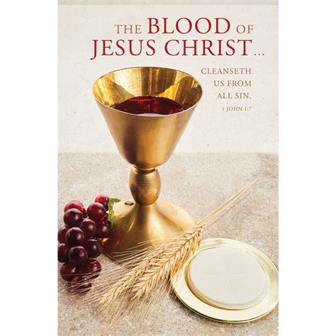 Church Bulletin 11 Communion The Blood Of Jesus Christ 1