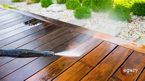 Should You Pressure Wash A Deck Before Staining Legacy Painting