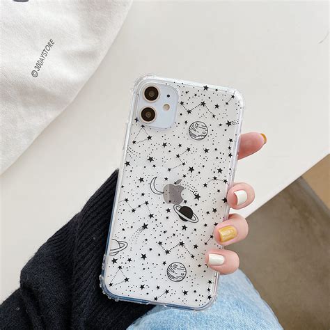 Cute Outer Space Planet Phone Case For Iphone 11 Pro Max 7