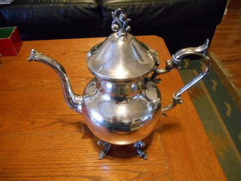 Vintage Silver Plate Teapot Birmingham Silver Co Teapot Silver On