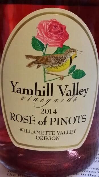 2015 Yamhill Valley Vineyards Rosé of Pinots USA Oregon Willamette