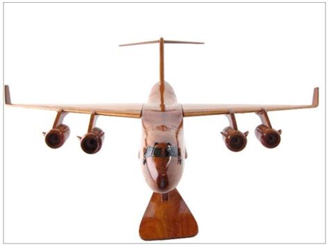 c 17 globemaster aircraft handcrafted natural mahogany premium wood desk model ebay