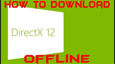 How To Download Directx Offline Youtube