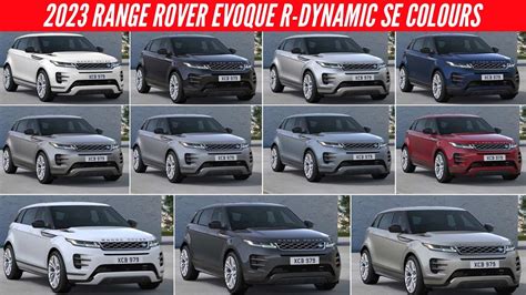2023 Range Rover Evoque R Dynamic Se All Color Options Images