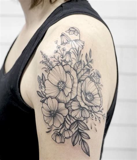 Https://tommynaija.com/tattoo/black And Gray Flower Tattoo Designs