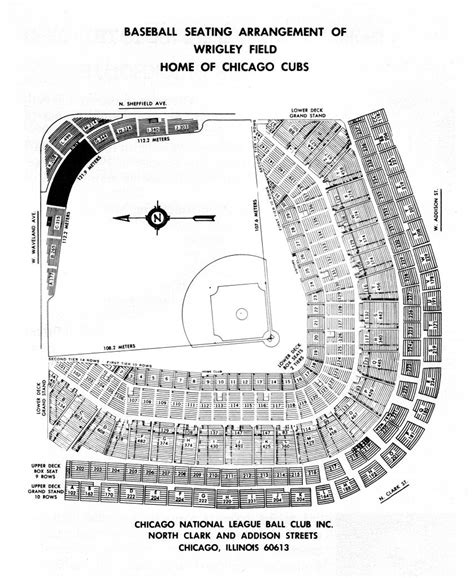 The Most Incredible Wrigley Field Detailed Seating Chart Wrigley