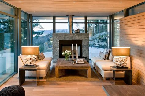 30 Cool Modern Lake House Cabin Interior Designs Cabin Interior
