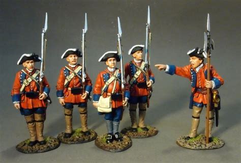 Four Line Infantry At Attention 2 Figurines Et Collections