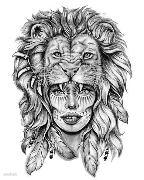 40 Génial Lion Dessin Tatouage Tatouage Tete De Lion Tatouages