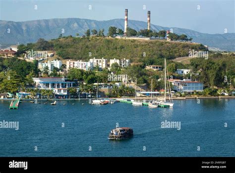 Caribbean, Cuba, Santiago, Yacht marina in the bay Stock Photo - Alamy