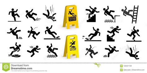 Man Falling Down Stairs Stock Illustrations 91 Man