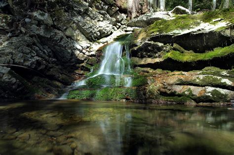 4k 5k Acquafraggia Sondrio Lombardy Italy Waterfalls Stones