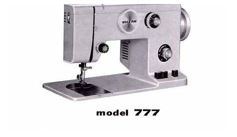 Riccar 777 Sewing Machine Instruction Manual | Sewing machine