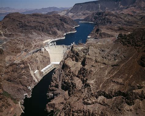 Free Download Hd Wallpaper Aerial Photo Of Hoover Dam Lake Mead
