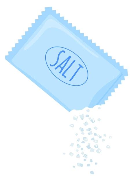 Premium Vector Open Salt Sachet Bag Seasoning Cartoon Icon