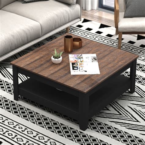 Black Wood Coffee Table Square Being Very Nice Microblog Picture Archive