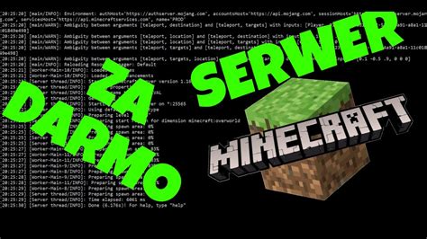 Jak ZrobiĆ Serwer Minecraft Za Darmo Minecraft Java Edition Youtube
