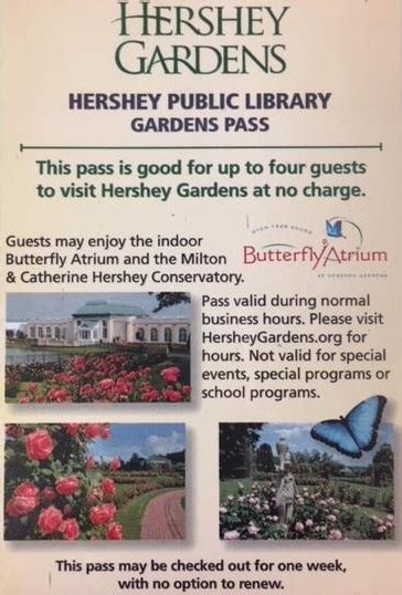 Garden Passes And Museum Passes Hershey Public Library