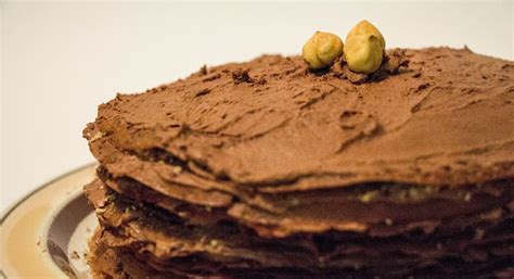 Chocolate Hazelnut Crepe Cake Fongolicious