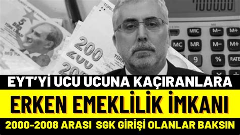 Ssk Ve Bağ Kur’a 2000 2008 Yılları Arası Girişi Olanlara Sürpriz Erken Emeklilik Hakkı Çıktı