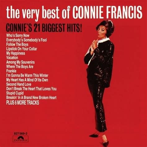 Connie Francis The Very Best Of Connie Francis Connies 21 Biggest Hits Lyrics And Tracklist