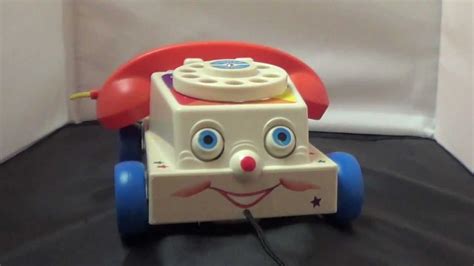 Fisher Price Chatter Phone 1960s Pull Toy Chatter Telephone Toy Review