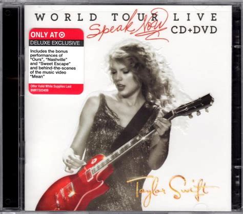 Taylor Swift Speak Now World Tour Live Cddvd 2011 Dvd Discogs