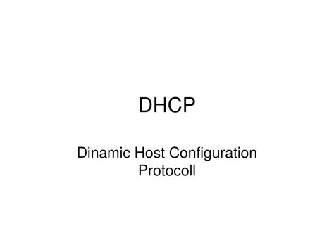 PPT DHCP PowerPoint Presentation Free Download ID