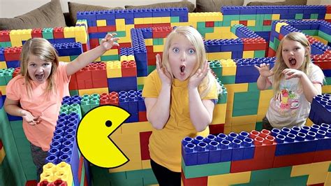 Pac Man In A Giant Lego Maze Youtube