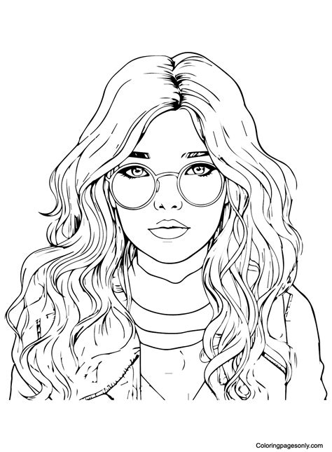 Imprimer Coloriage Adolescente Coloriages Gratuits à Imprimer