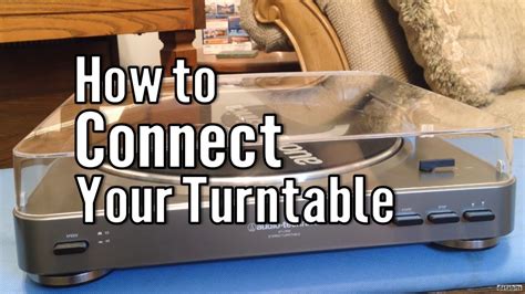 How To Connect A Turntable To Speakers YouTube