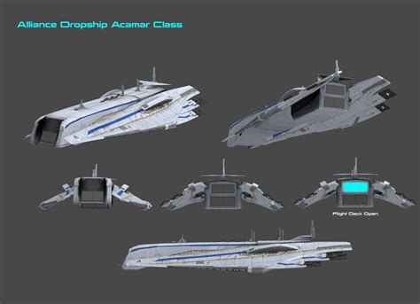 A Concept Idea Of Alliance Dropship Model Based In The Alliance Cruiser Model From Mass Effect