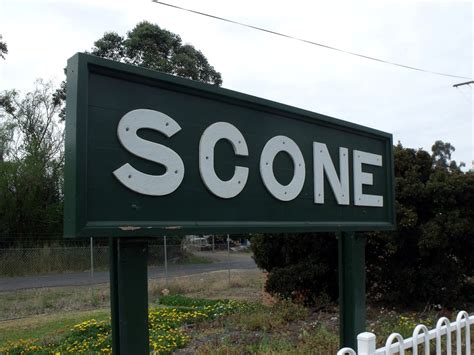 Scone Sign Old School Railway Station Sign For Scone Flashflyguy