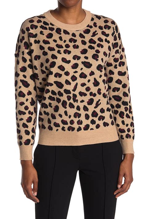 T Tahari Crew Neck Long Sleeve Pullover Sweater Nordstrom Rack