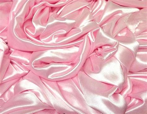 Baby Pink Ice Silk Fabric Clarence Linen