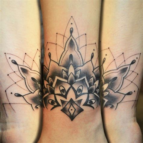 Wrist Half Mandala Tattoo Update To Amanda Half Mandala Tattoo Cuff