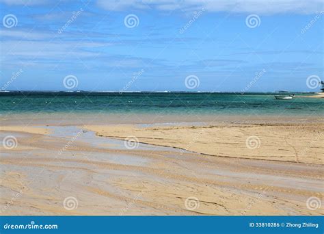 A Charming Sea With Beach And Stream Stock Photo Image Of Clouds