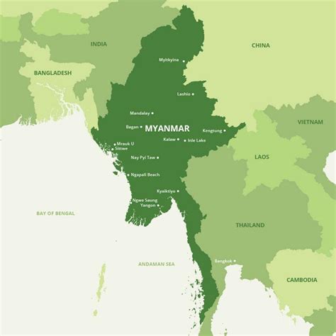 It's located at the northeast edge of southeast asia and borders thailand, laos, china, tibet, india, and bangladesh. Tours of Myanmar Tailor Made by Experts | Jasmine Holidays