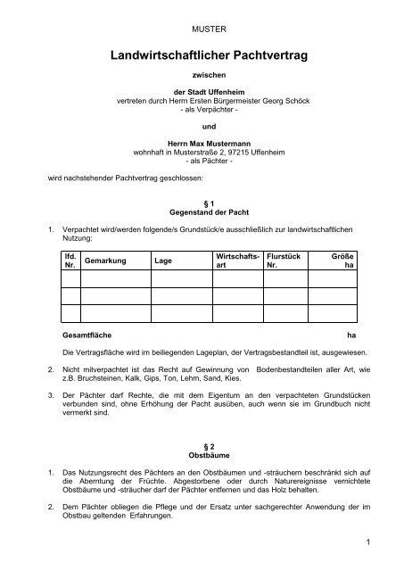 Um die nutzung der grundstücksfläche und dessen bebauung klar zu regeln und bei macht es. Nutzungsvereinbarung Grundstück Muster / Vorvertrag zum ...