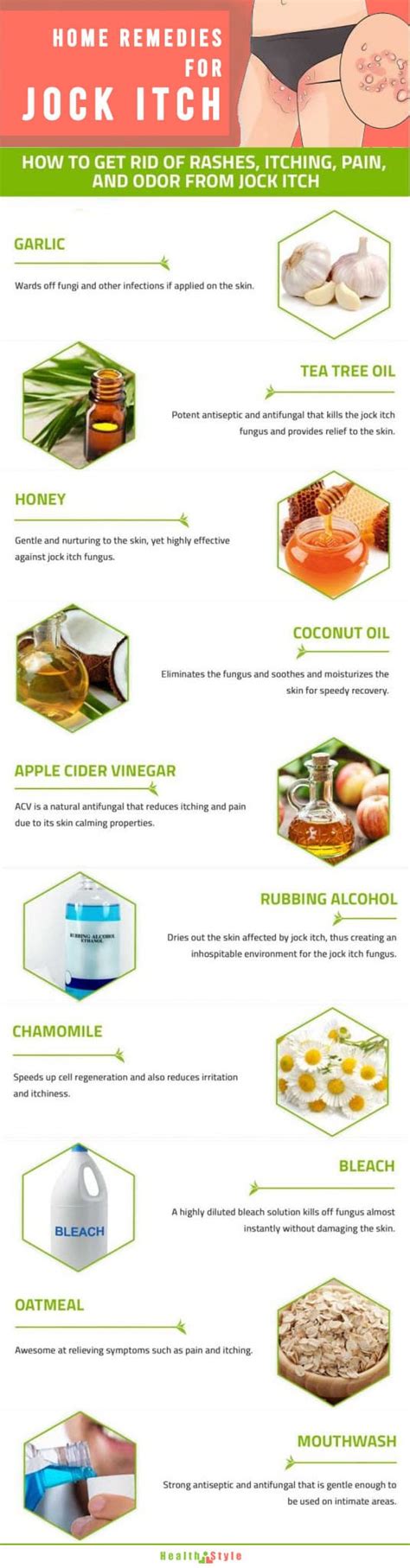 Top 10 Home Remedies For Jock Itch Infographic Healthtostyle